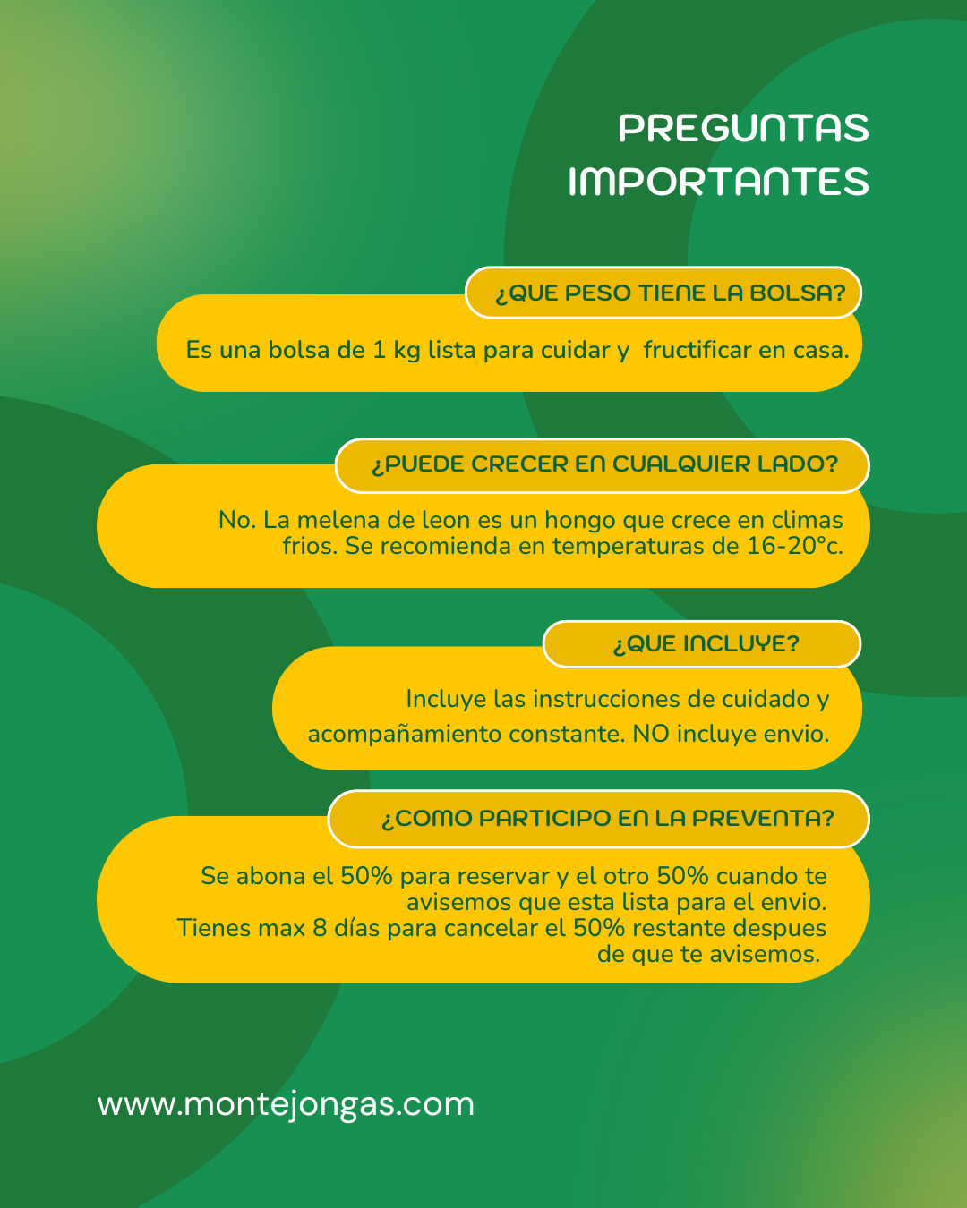 Bolsa de autocultivo melena de leon 1 kg - Preventa 4
