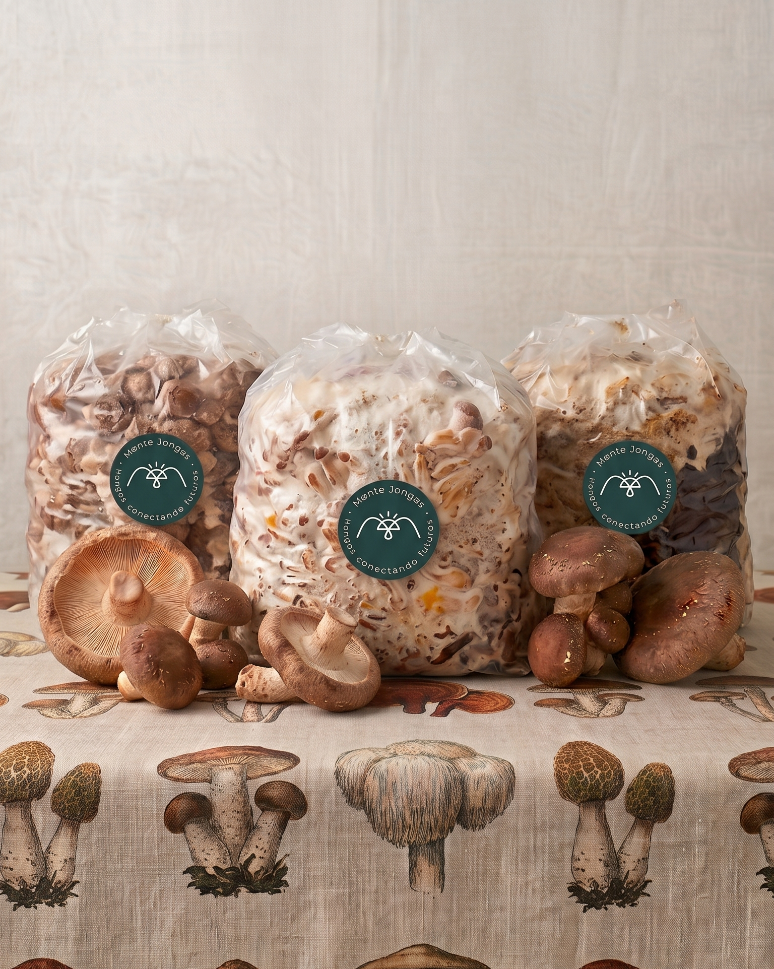 Promo 3 bolsas autocultivo Shiitake (1 kg c/u)